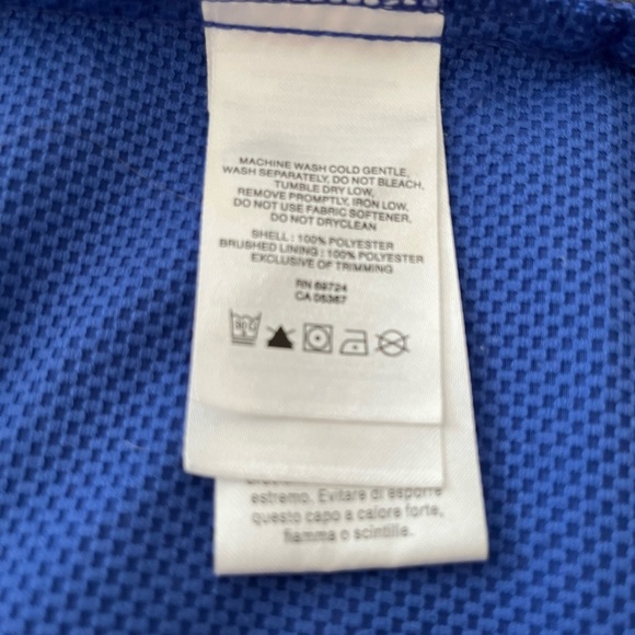 Columbia Omni shield girls full zip hooded windbreaker royal blue size 10/12 EUC - Picture 4 of 5